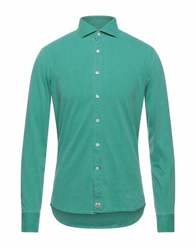 Sonrisa Man Shirt Green Size 15 ½ Cotton Cover