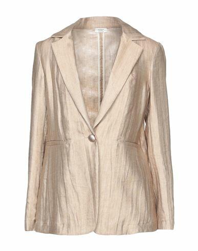 Rebel Queen Woman Blazer Sand Linen, Viscose, Polyester Cover