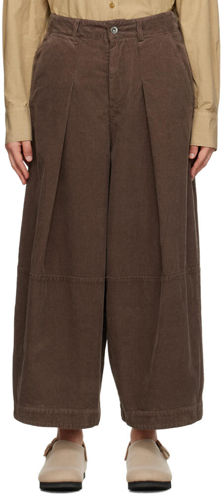 YMC Brown Deadbeat Trousers Cover