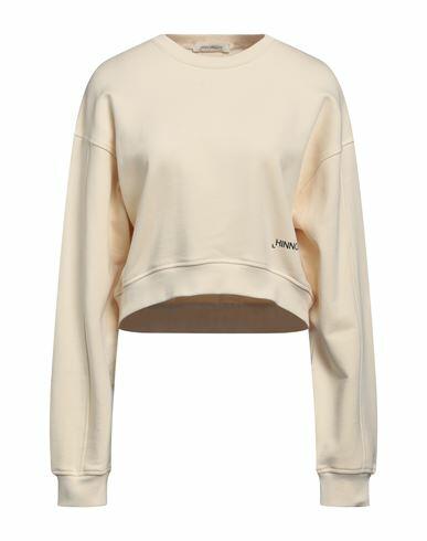 Hinnominate Woman Sweatshirt Ivory Cotton, Elastane Cover