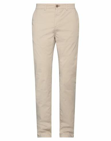 Napapijri Man Pants Beige Cotton, Elastane Cover