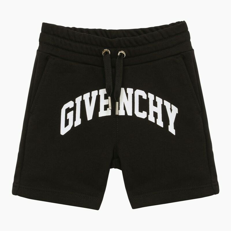 Givenchy Black cotton blend short with logo Cover