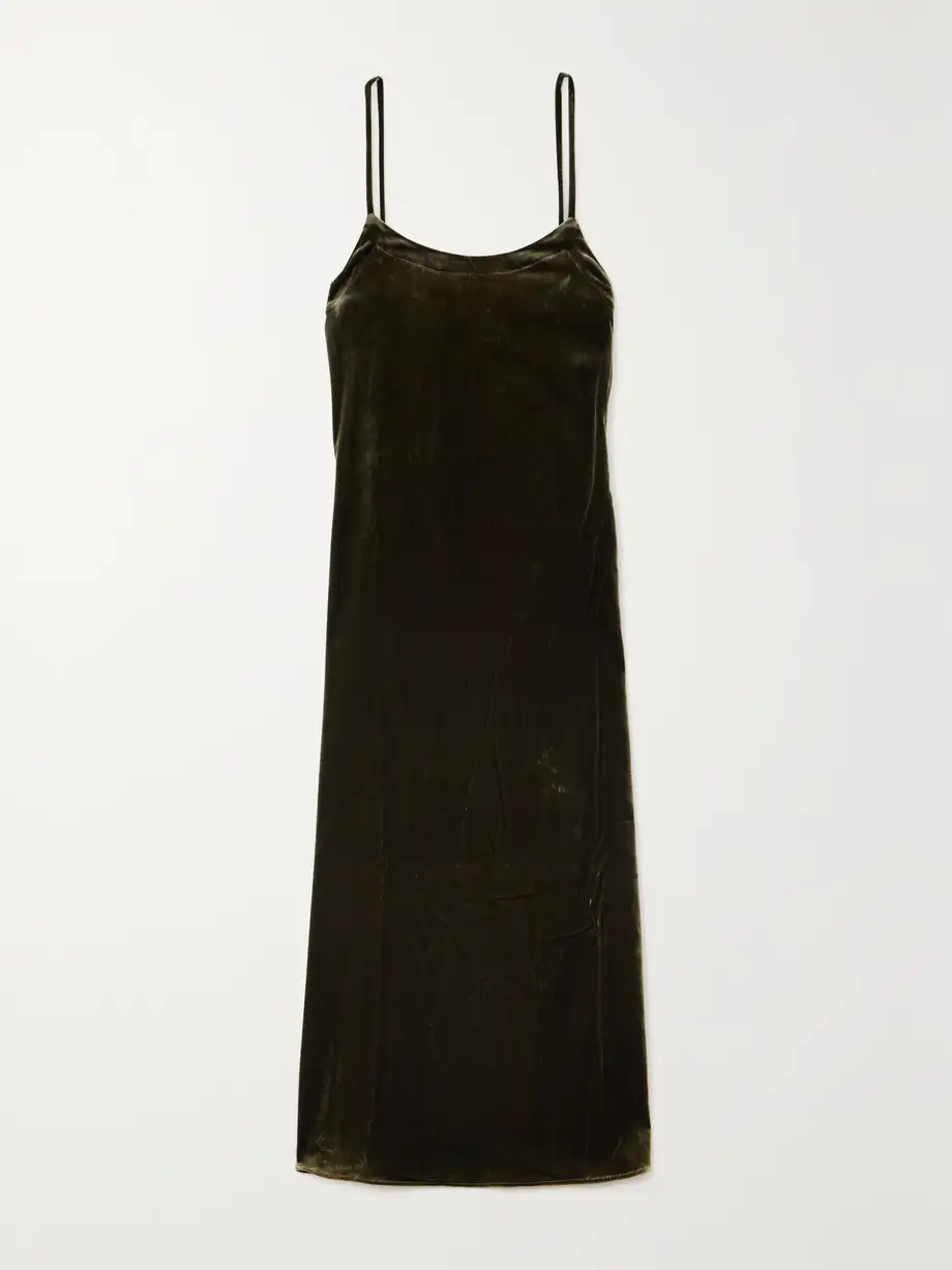 Le Kasha - San Vio Velvet Maxi Dress - Green Cover