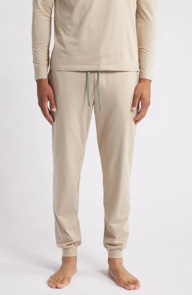 BOSS Mix Match Pajama Joggers in Light Beige Cover