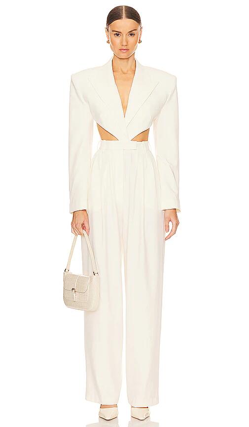 Ronny Kobo Amschel Jumpsuit in Ivory Cover