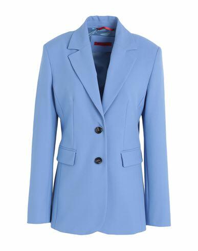 Max & co. Woman Blazer Light blue Polyester, Viscose, Elastane Cover