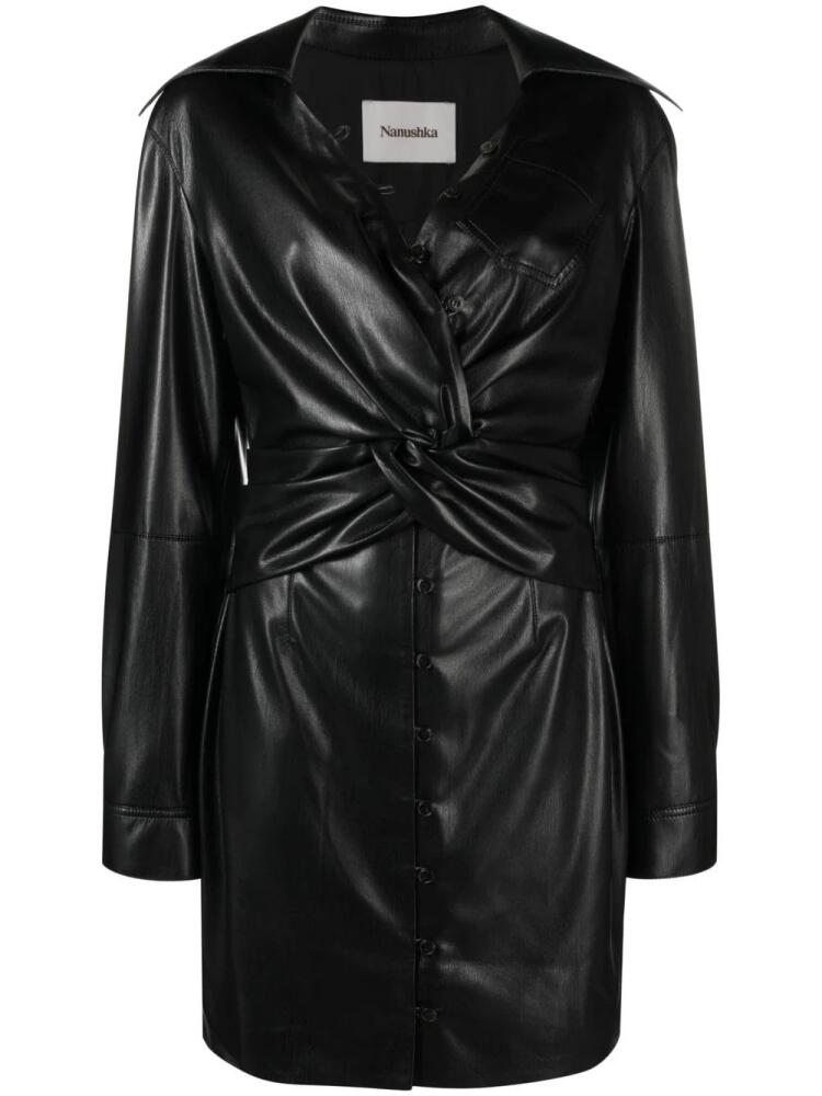 Nanushka Marto faux-leather minidress - Black Cover