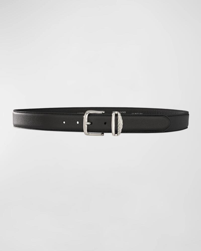 Aureum Collective No. 3 French Rope Buckled Leather Belt Cover