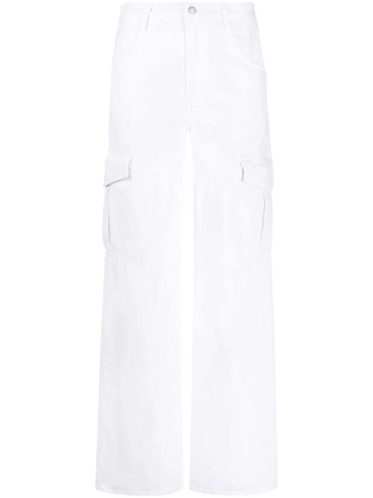 AGOLDE Minka organic cotton cargo denim - White Cover