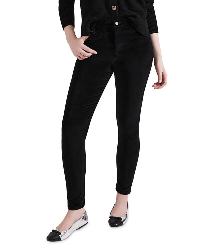 Hobbs London Gia Velvet Jeans in Black Cover