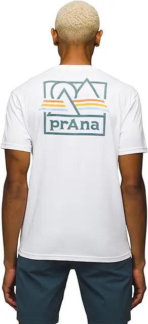 Prana Graphic Short Sleeve Tee Standard Fit (White Spectrum) Men's Clothing Cover