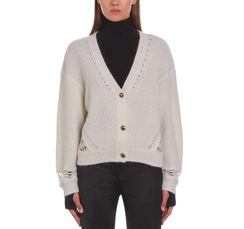 The Kooples Open Knit Detail Cardigan Cover