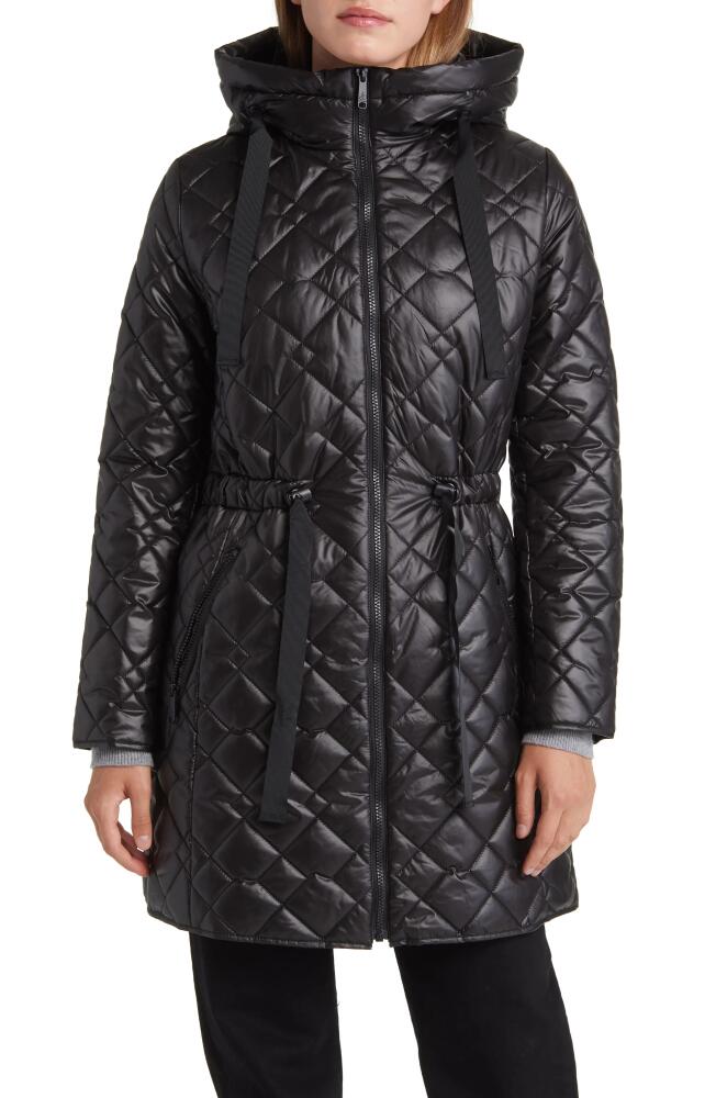 Sam Edelman Quilted Coat in Black Cover