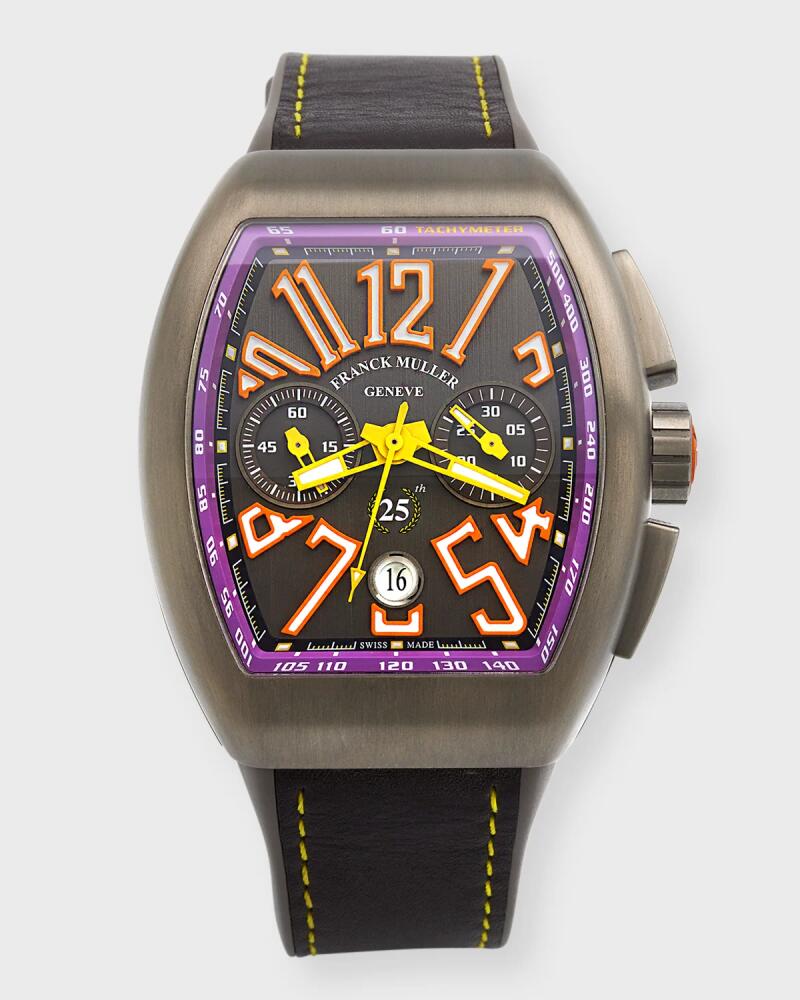 Franck Muller Men's Limited Edition Titanium Vanguard Chronograph Watch, Purple Cover