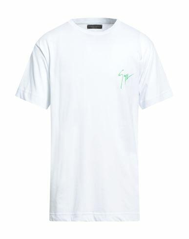 Giuseppe Zanotti Man T-shirt White Cotton Cover