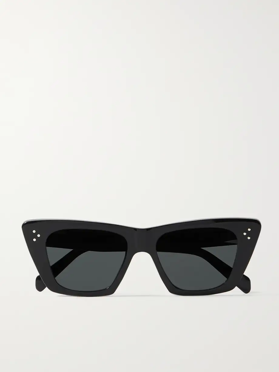 CELINE Eyewear - Cat-eye Acetate Sunglasses - Black Cover