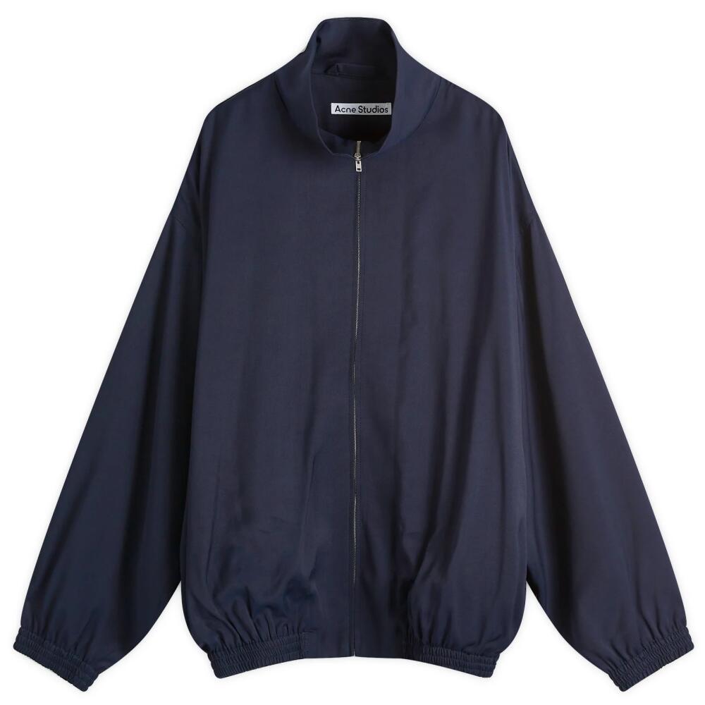 Acne Studios Men's Olando Fluid Viscose Jacket in Navy Cover