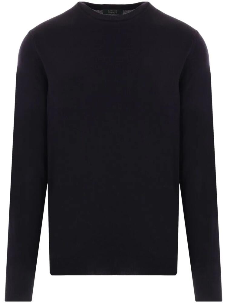 Zanone crew-neck knitted jumper - Blue Cover