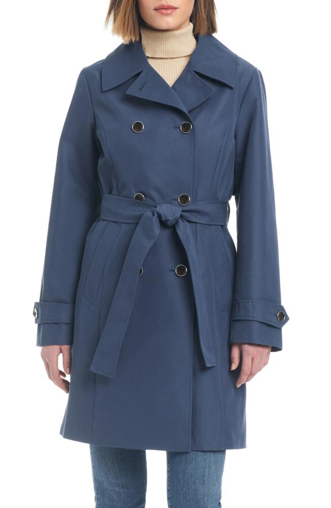 Sanctuary Double Breasted Trench Coat in Dusty Denim Cover