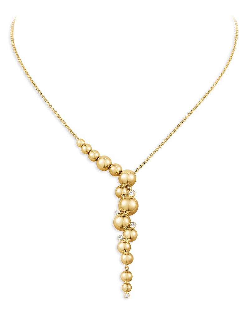 Georg Jensen 18K Yellow Gold Moonlight Grapes Diamond Bead Lariat Necklace, 17.32 Cover