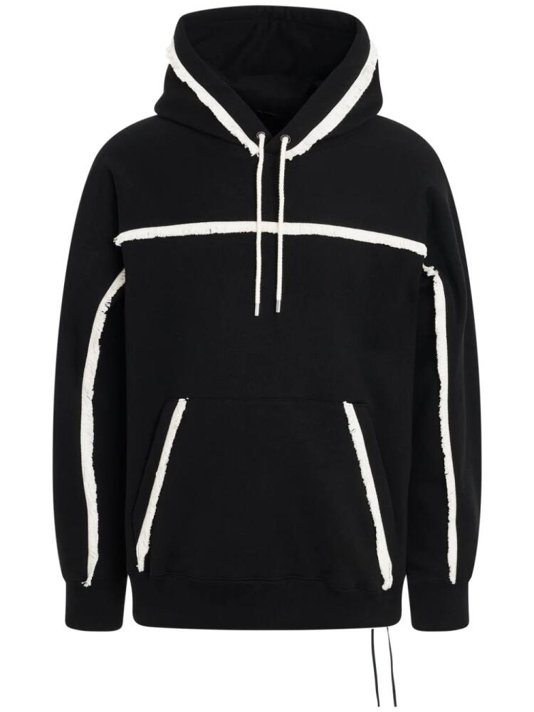 Mastermind Japan embroidered fringed hoodie - Black Cover