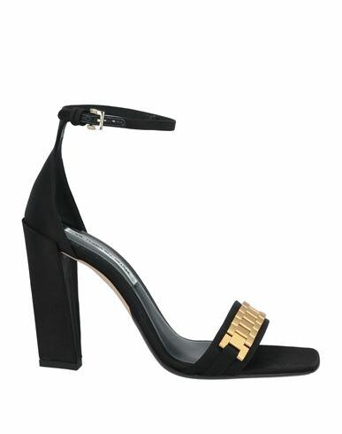 Victoria Beckham Woman Sandals Black Textile fibers Cover