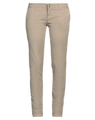 Sun 68 Woman Pants Beige Cotton, Elastane Cover