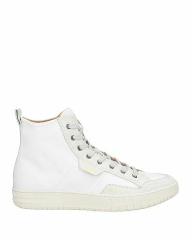 Dunhill Man Sneakers White Leather, Textile fibers Cover