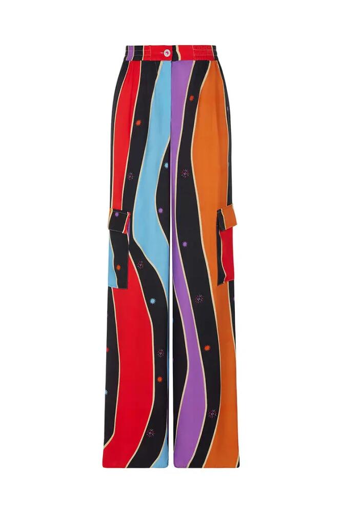 Nocturne Wide-Leg Pants With Adjustable Waistband in Multi-Colored Cover