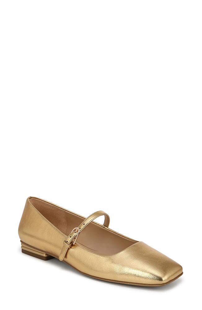 Franco Sarto Tinsley Square Toe Mary Jane Flat in Gold Cover