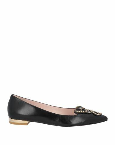 Sophia Webster Woman Ballet flats Black Leather Cover