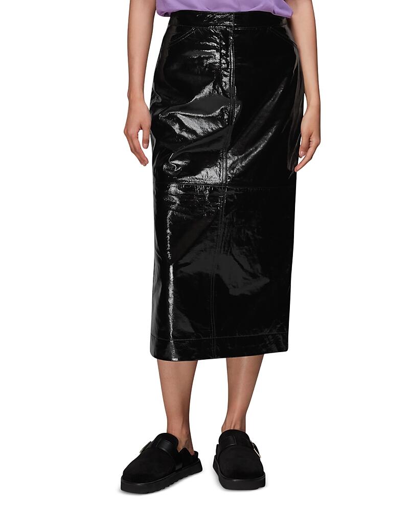 Whistles Rachel Patent Leather Skirt Cover