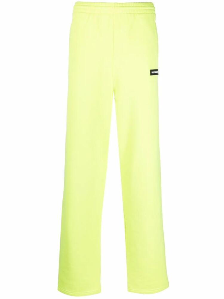 VETEMENTS straight-leg track pants - Yellow Cover