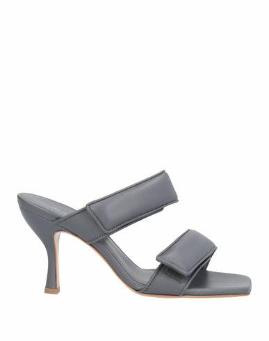 Gia X Pernille Teisbaek Woman Sandals Grey Soft Leather Cover