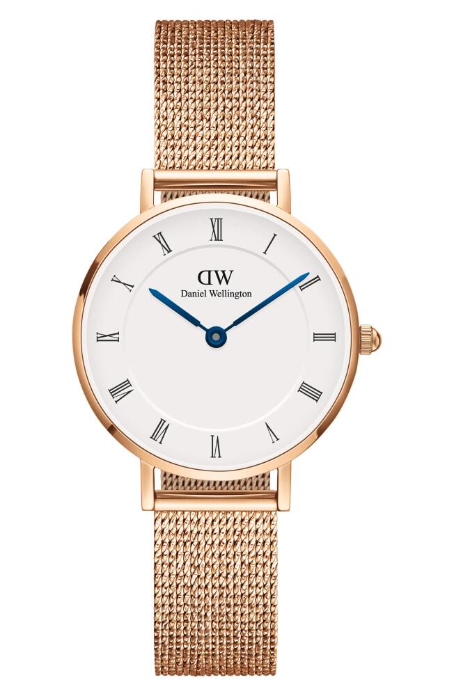 Daniel Wellington Petite Mesh Strap Watch, 28mm in Rose Gold Cover