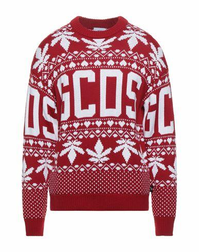 Gcds Man Sweater Red Wool, Acrylic Cover