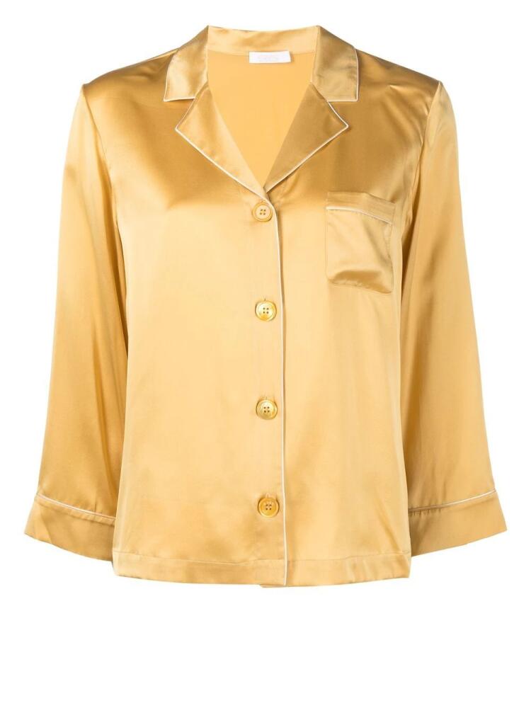 ERES silk pajama top - Yellow Cover