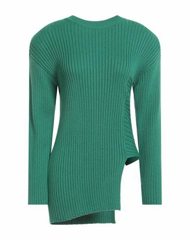 Akep Woman Sweater Green Wool, Acrylic Cover