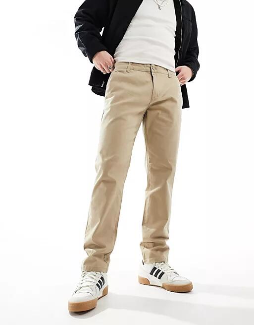 Only & Sons slim fit chino in beige-Gray Cover