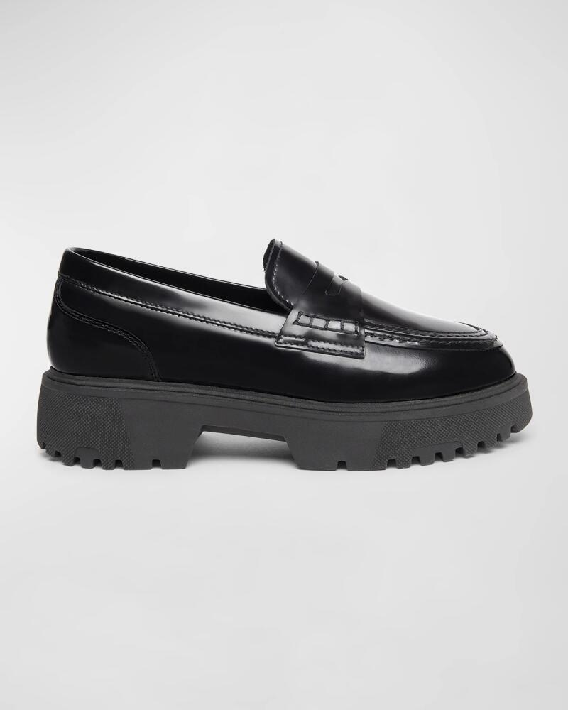 NeroGiardini Leather Chunky Penny Loafers Cover