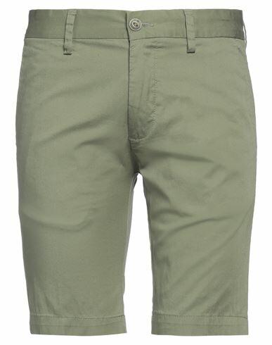 Harmont & Blaine Man Shorts & Bermuda Shorts Military green Cotton, Elastane Cover