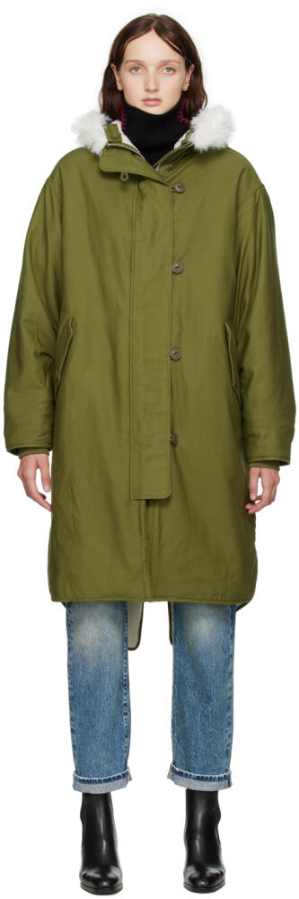 rag & bone Green Rae Puffer Coat Cover