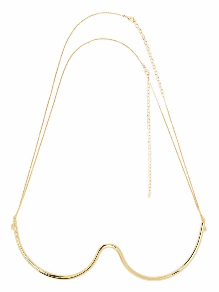 Cult Gaia bra-cup chain necklace - Gold Cover