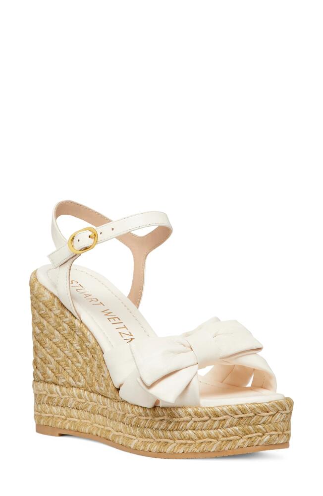 Stuart Weitzman Sofia Espadrille Wedge in Seashell Cover