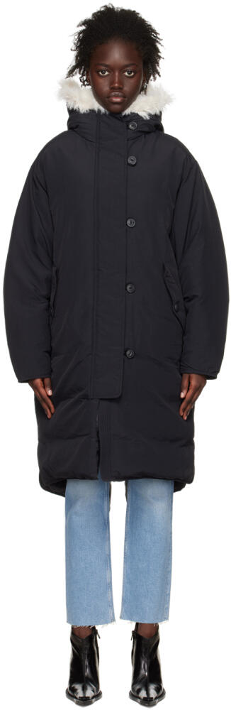 rag & bone Black Rae Down Coat Cover