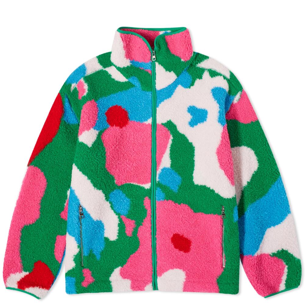 JW Anderson Men's Graphic Fleece Jacket in Multi Cover