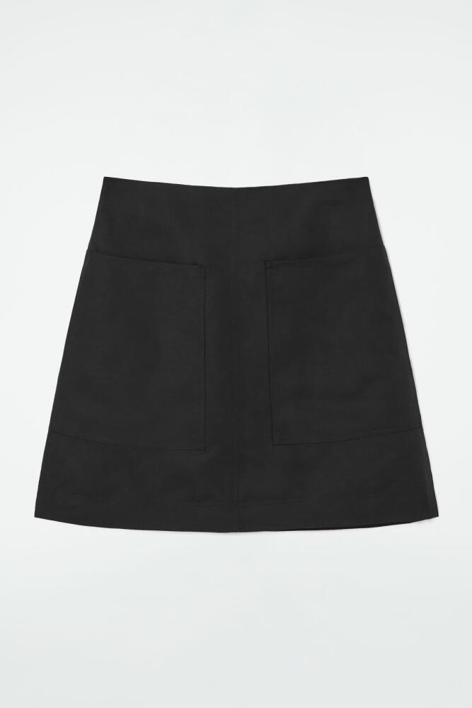 COS A-LINE LINEN MINI SKIRT Cover