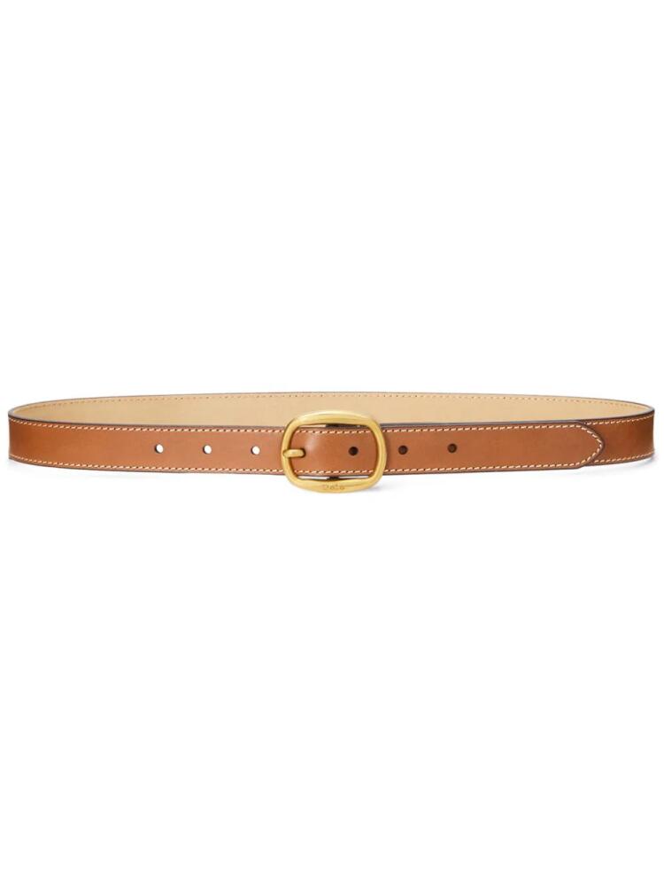 Polo Ralph Lauren pin-buckle leather belt - Brown Cover