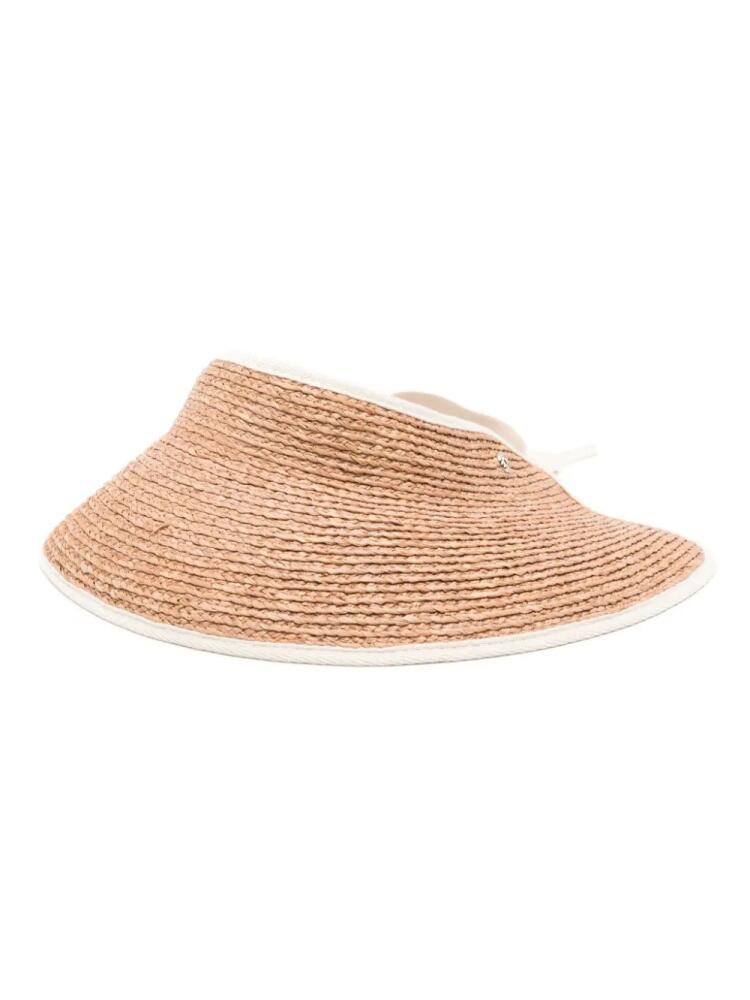 Helen Kaminski Aleeya 9 raffia visor hat - Neutrals Cover