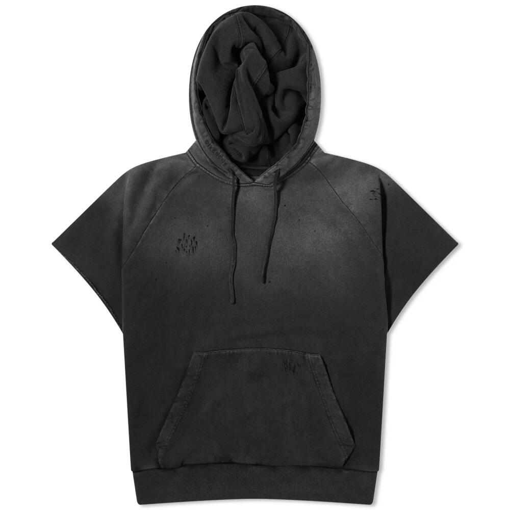 Givenchy Men's Short Sleeve Raglan Hoodie in Black Cover